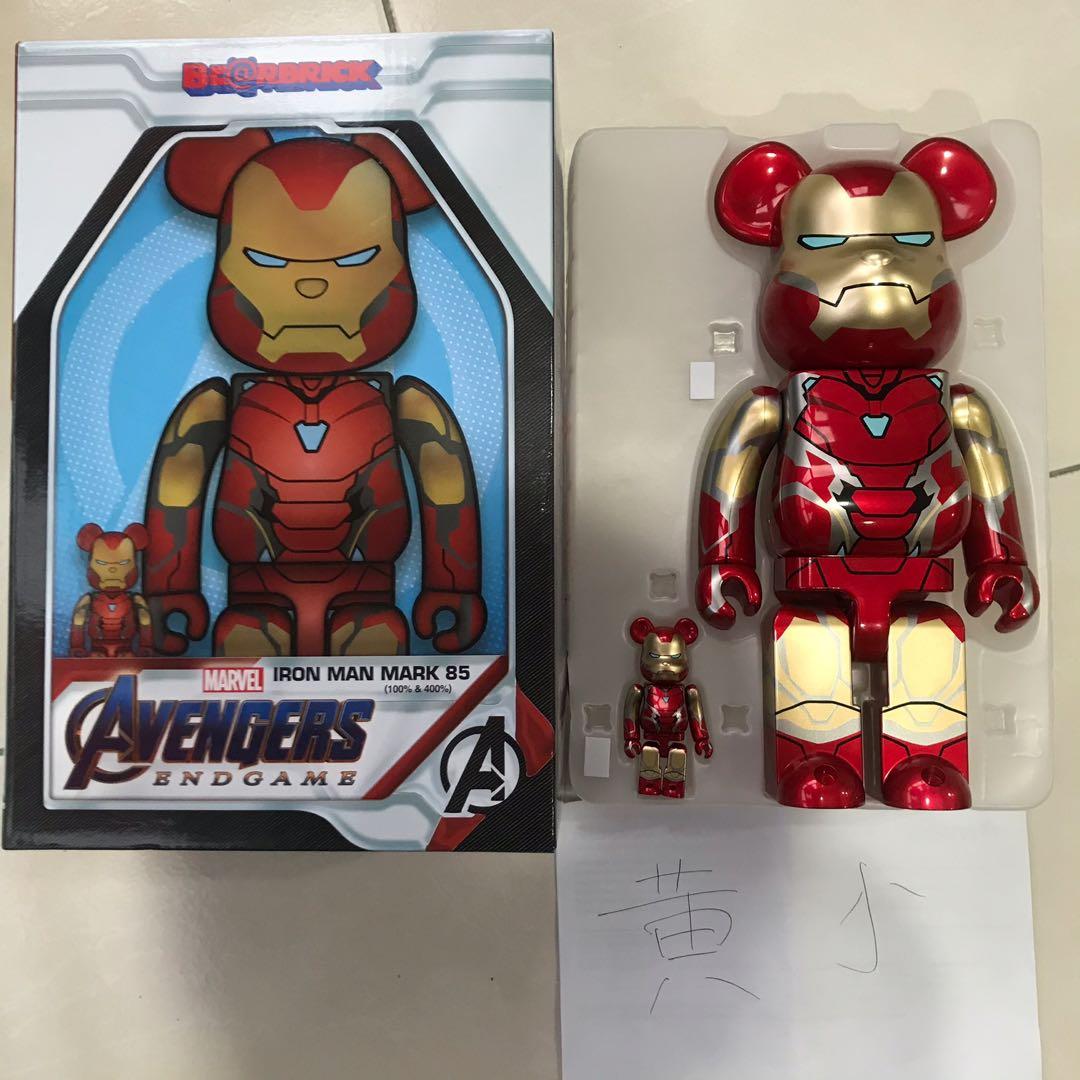 BE@RBRICK IRON MAN MARK 85 100％ & 400％フィギュア