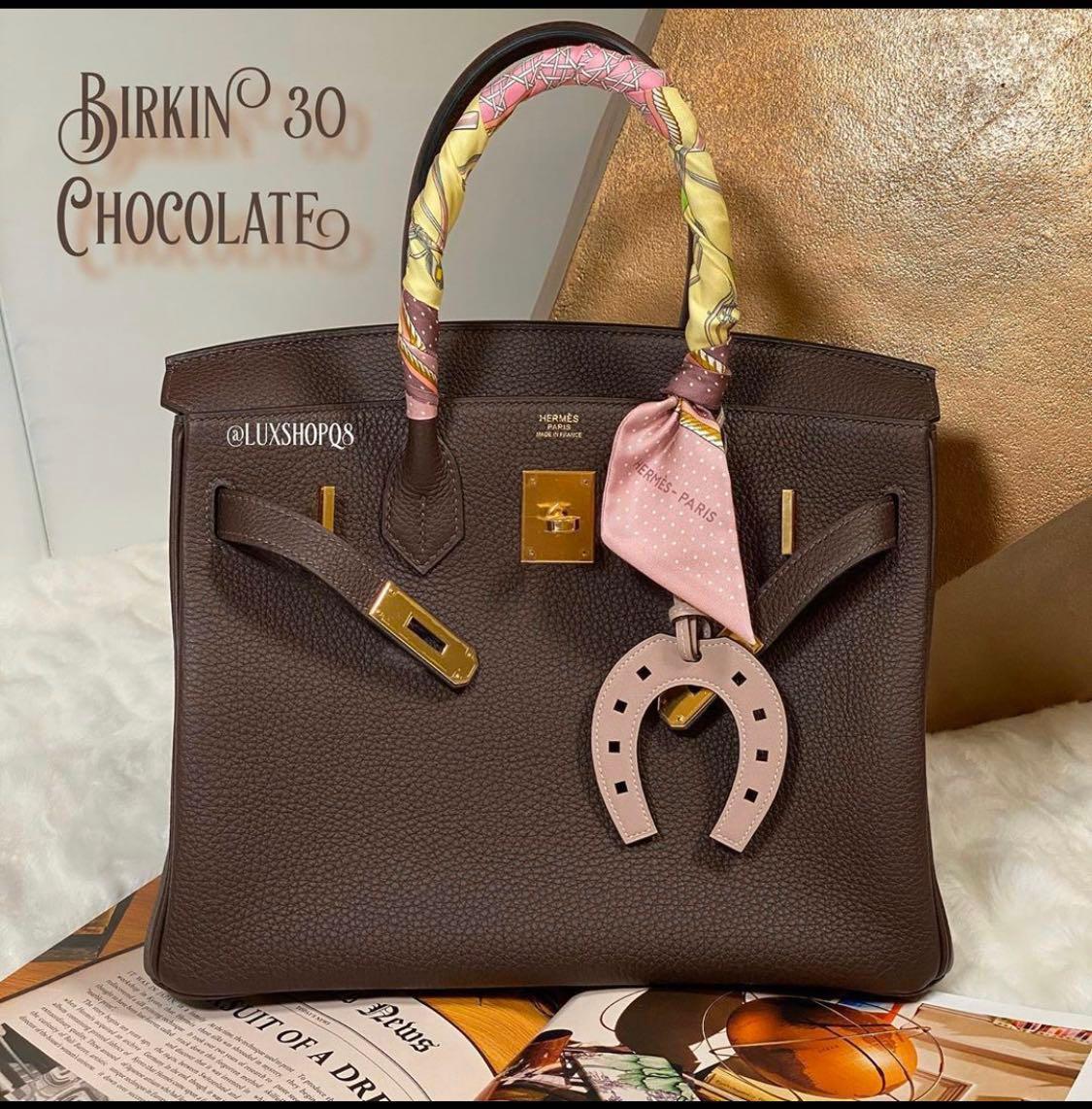 Hermes Birkin 30 Chocolate with GHW