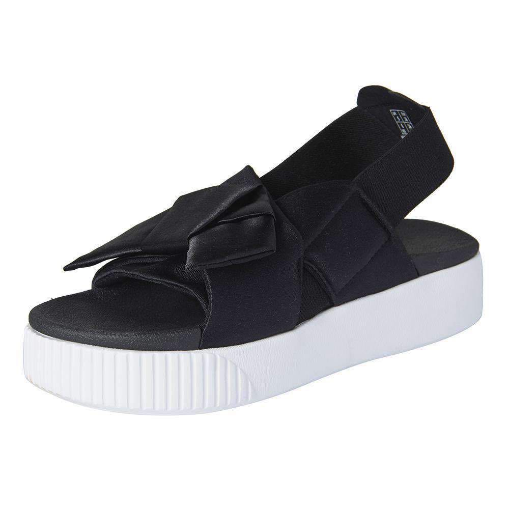 Black puma platform slide X Hyuna