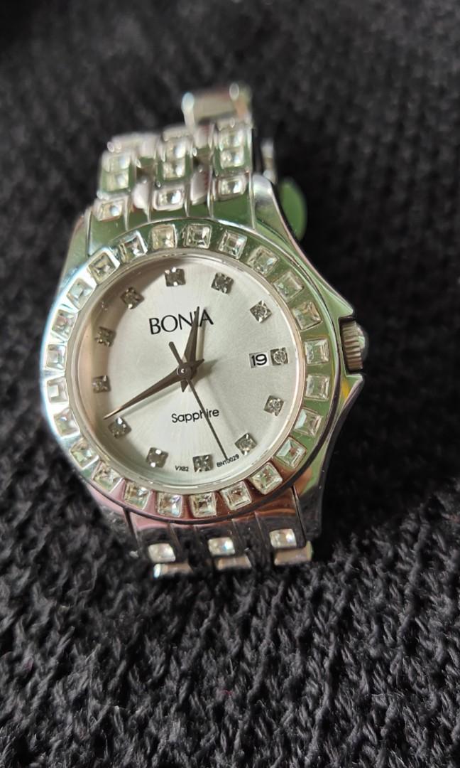 Bonia sapphire shop crystal ladies watch