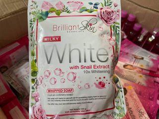 Brilliant milky white soap
