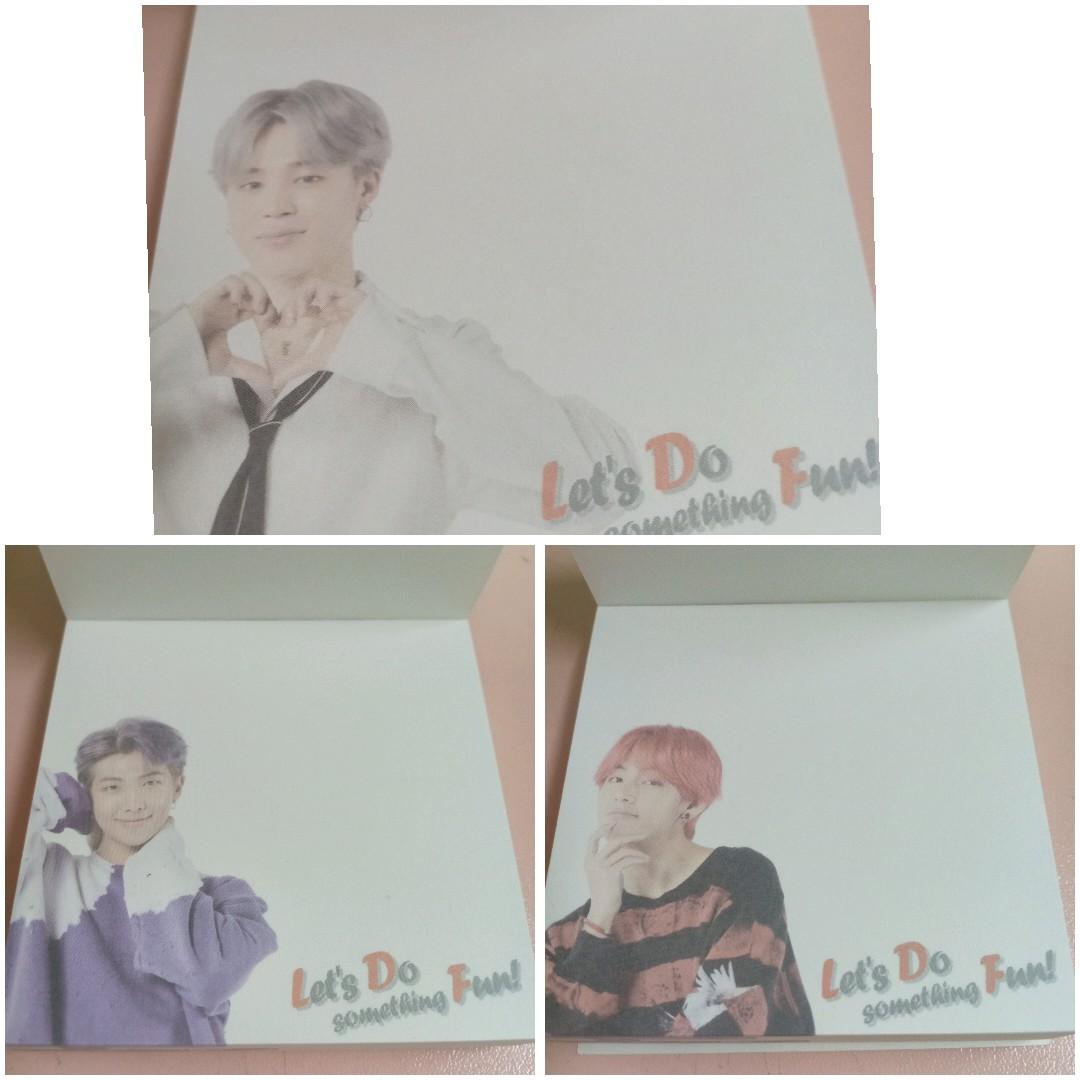Bts X Ldf Lotte Duty Free Sticky Notepad, Hobbies & Toys, Collectibles &  Memorabilia, K-Wave On Carousell