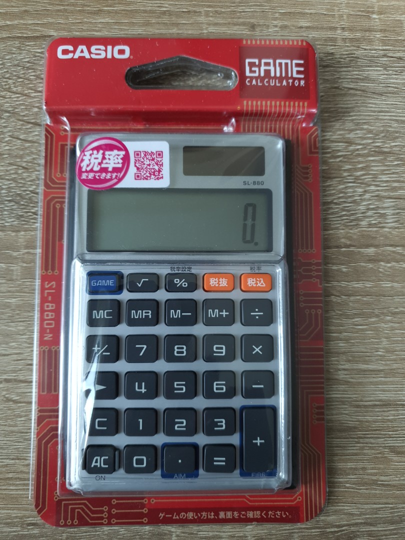 Casio Invaders Game Calculator SL880, Computers & Tech, Office
