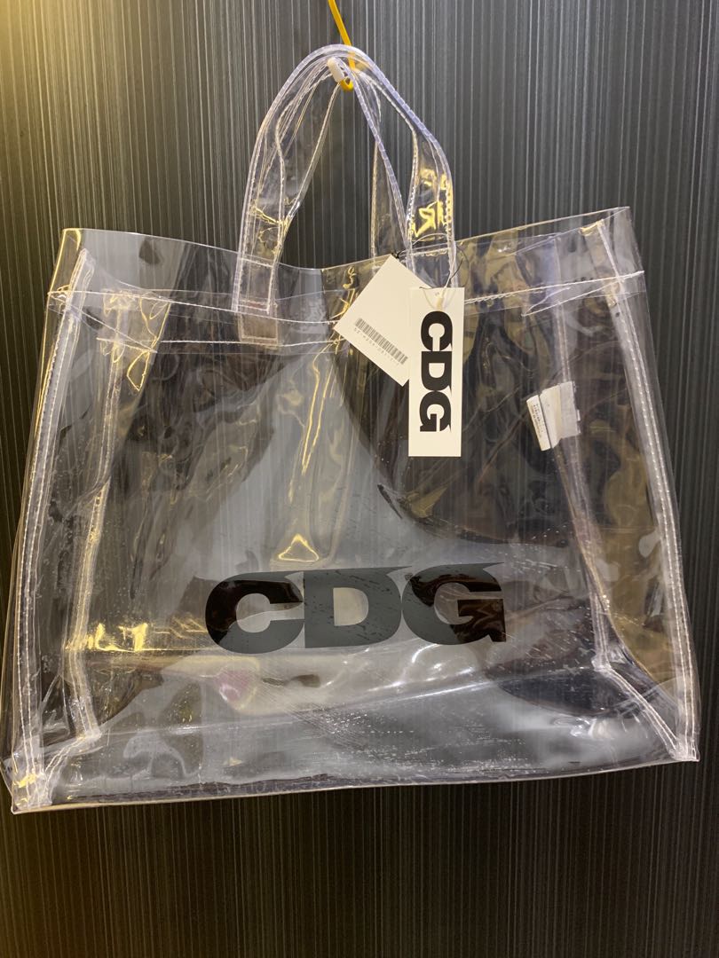 CDG pvc tote bag, Women's Fashion, Bags & Wallets, Tote Bags on Carousell