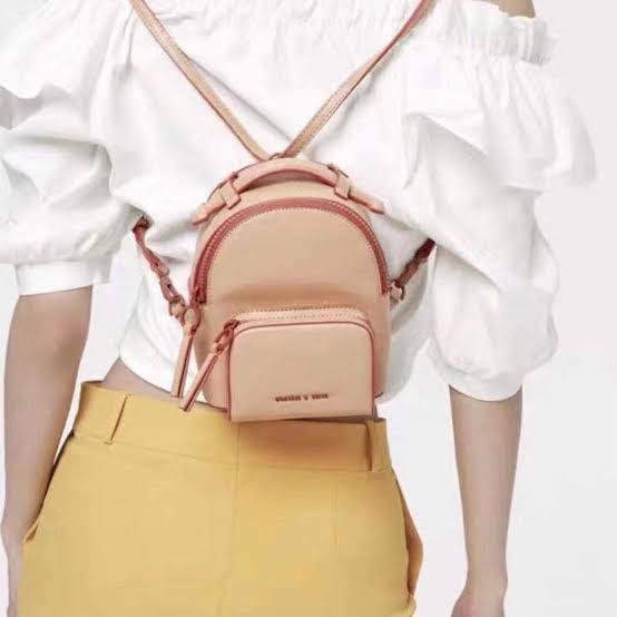 mini backpack charles and keith