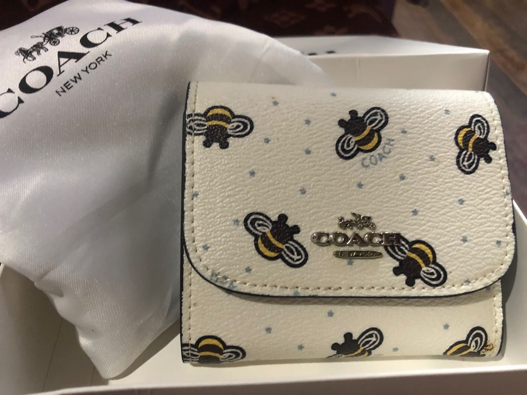 Coach Limited Edition Bee Design Wallet, Women's Fashion, Bags & Wallets,  Wallets & Card holders on Carousell