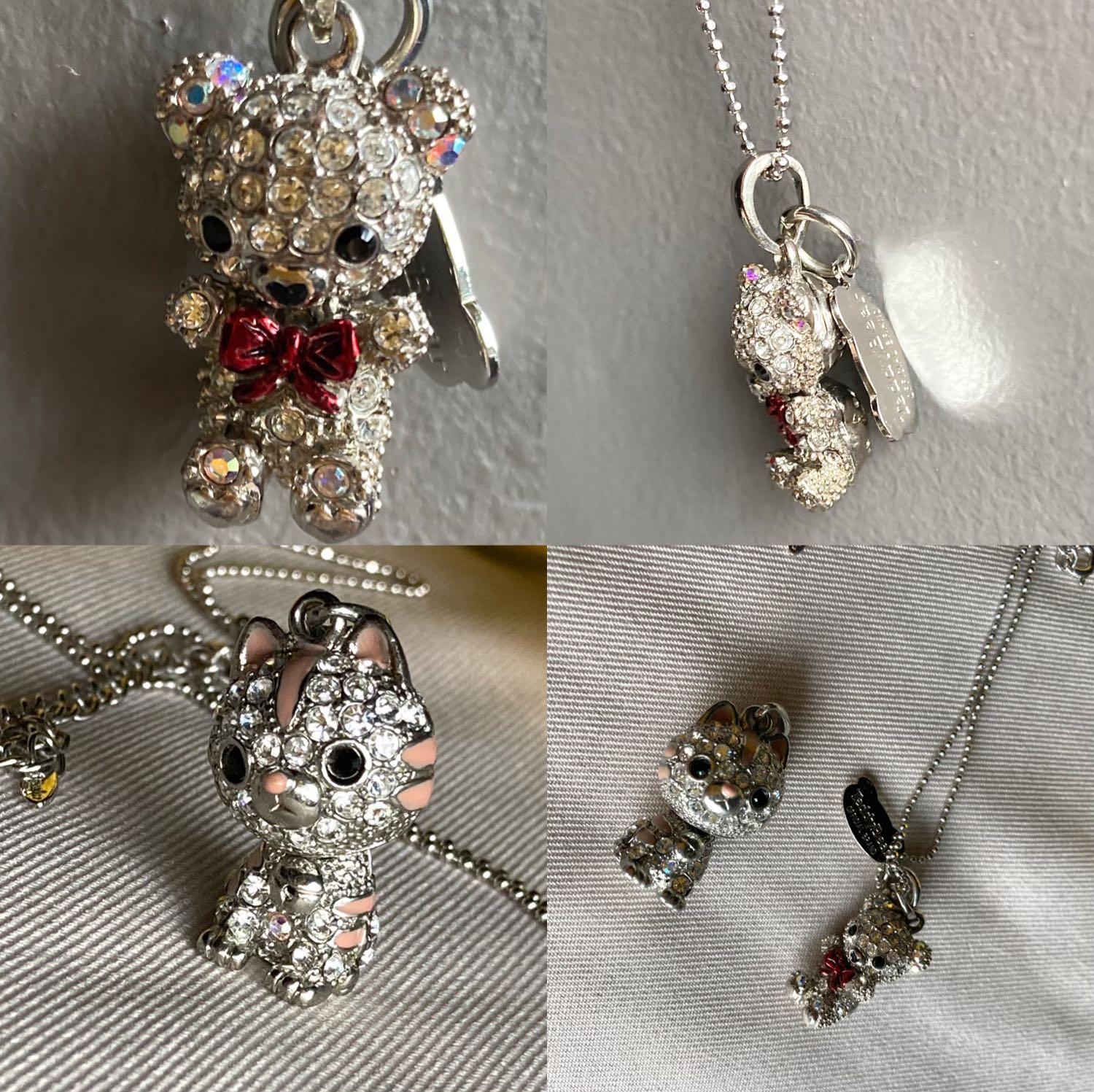 Teddy Bear Charm Necklace | Reeves & Reeves