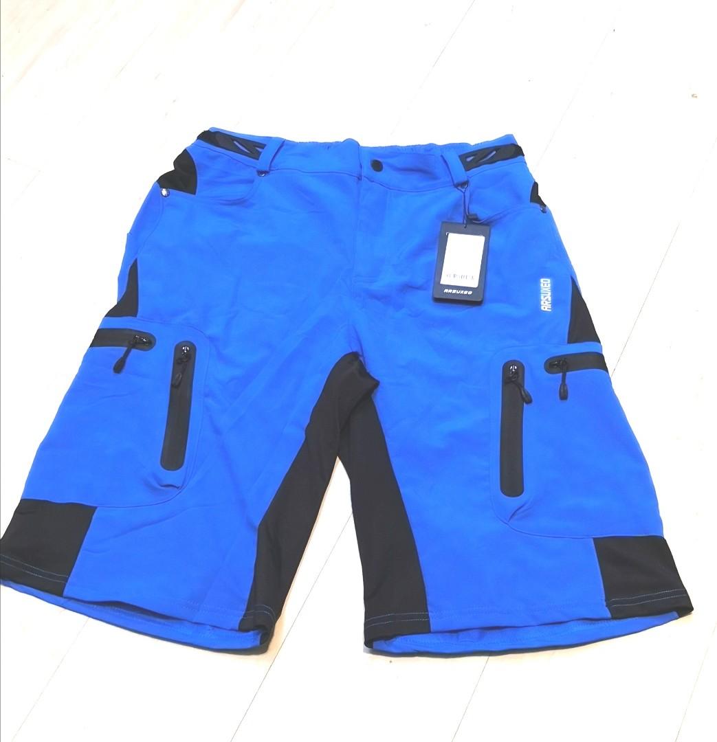 blue cycling shorts