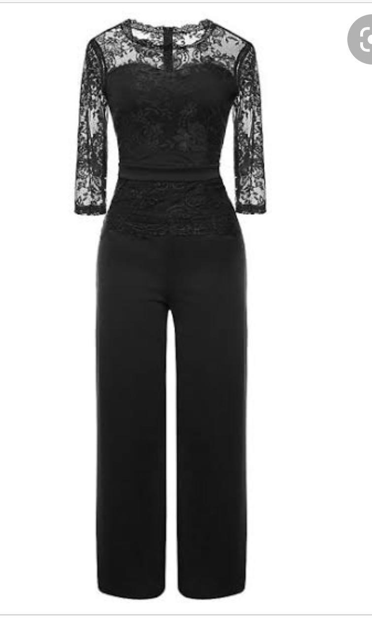 Lace top jumpsuit clearance