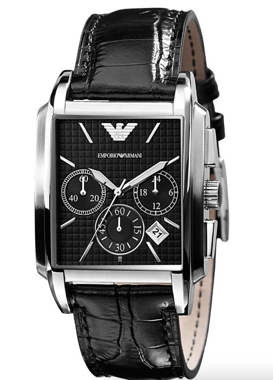 Emporio Armani Classic Chronograph Black Dial AR0478 Mens Watch Authentic hardly worn letting for cheap Luxury Watches on Carousell