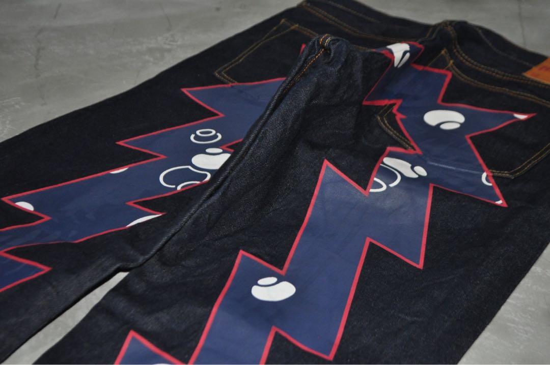 Evisu Heritage Lightning Bolt Daicock Denim Jeans, Men's Fashion