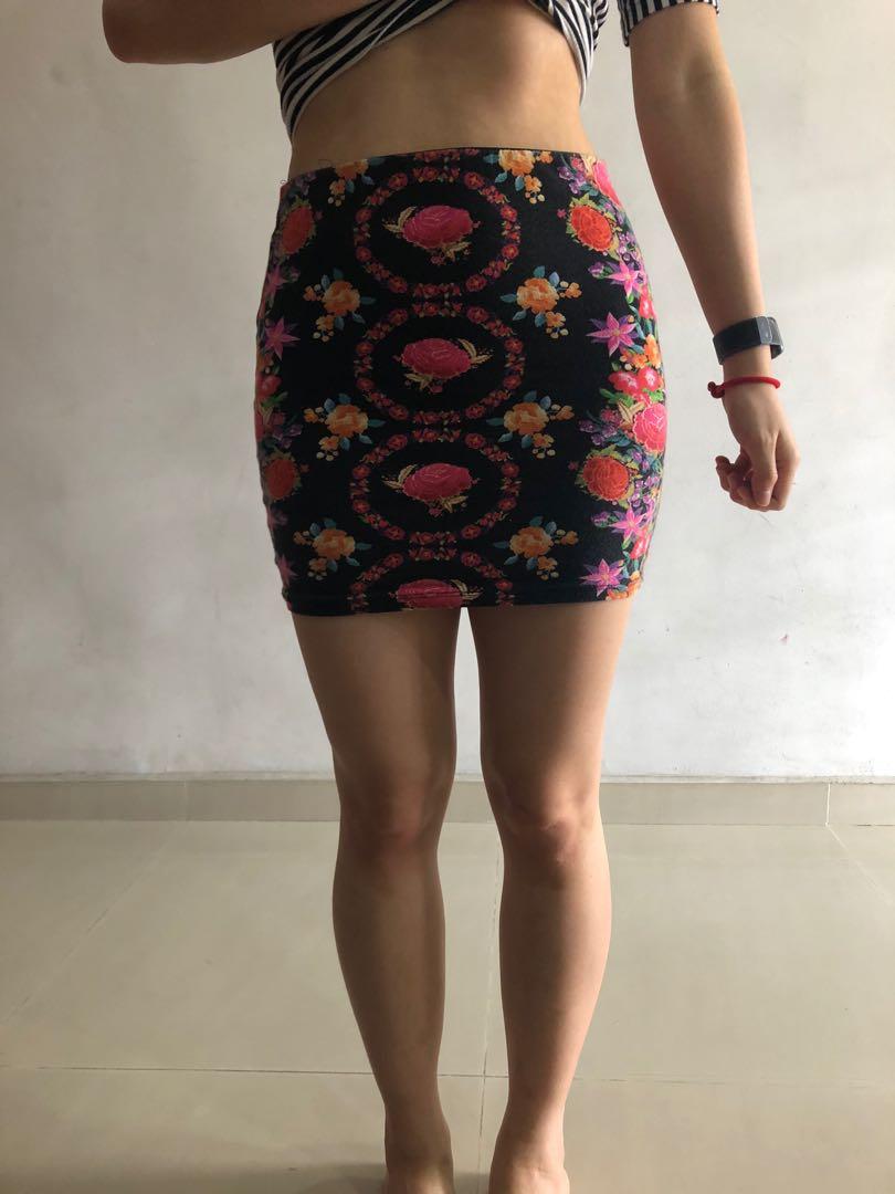 Patterned sale bandage skirt