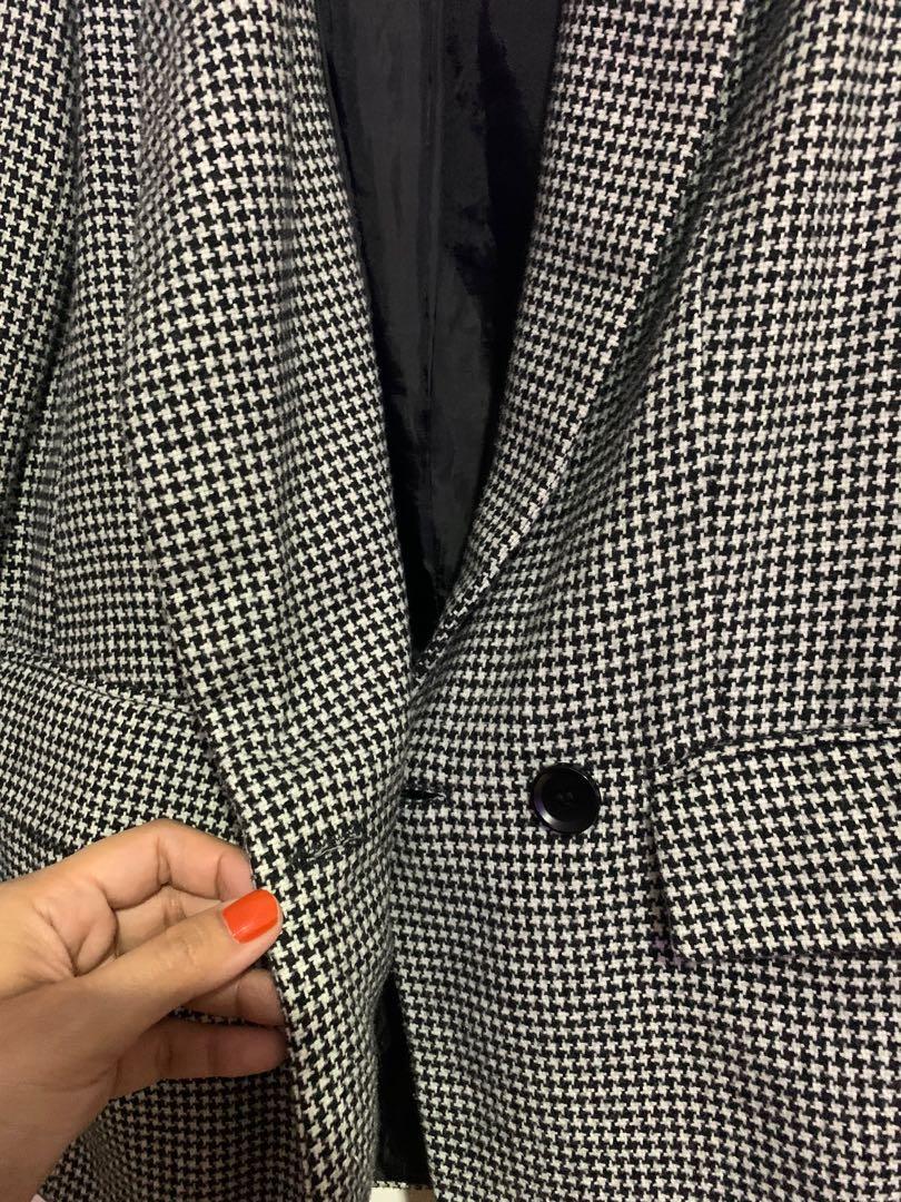 Forever 21 Houndstooth Blazer, Women's 