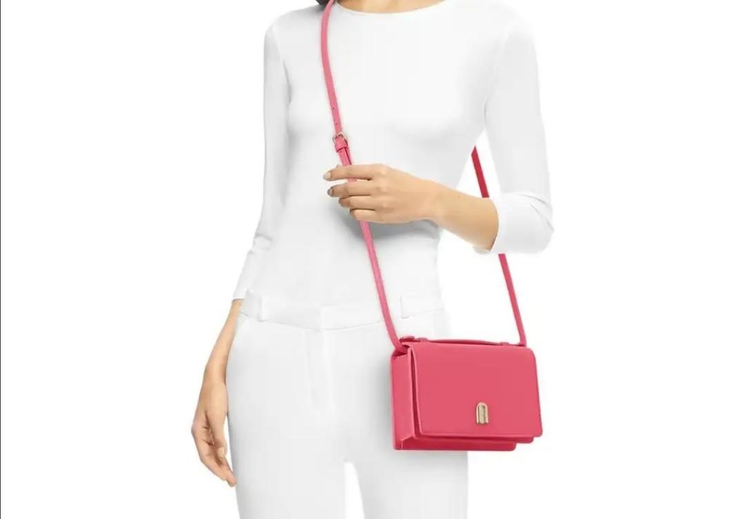 Authentic Furla Incanto Crossbody Lipstick Pink, Women's Fashion