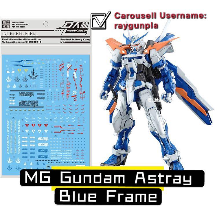 Bronzing Decal for MG Metal Build MB 1/100 Gundam Astray Blue Frame Full Weapon 
