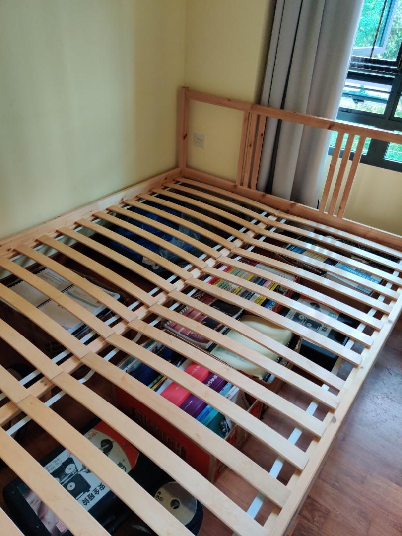 IKEA Queen size bed frame (dismantle already), Furniture & Home Living