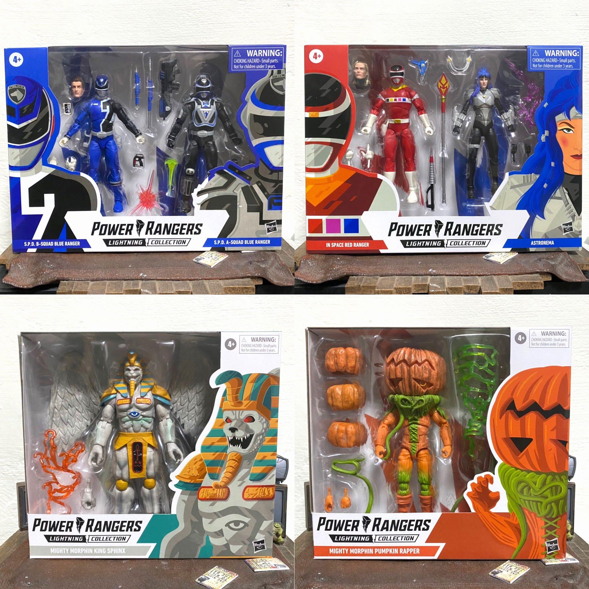 In Hand Power Rangers Lightning Collection Monsters Mighty Morphin King Sphinx Pumpkin Rapper In Space Red Ranger Astronema S P D B Squad Blue Ranger A Squad Blue Ranger 2 Pack Hobbies Toys Toys Games