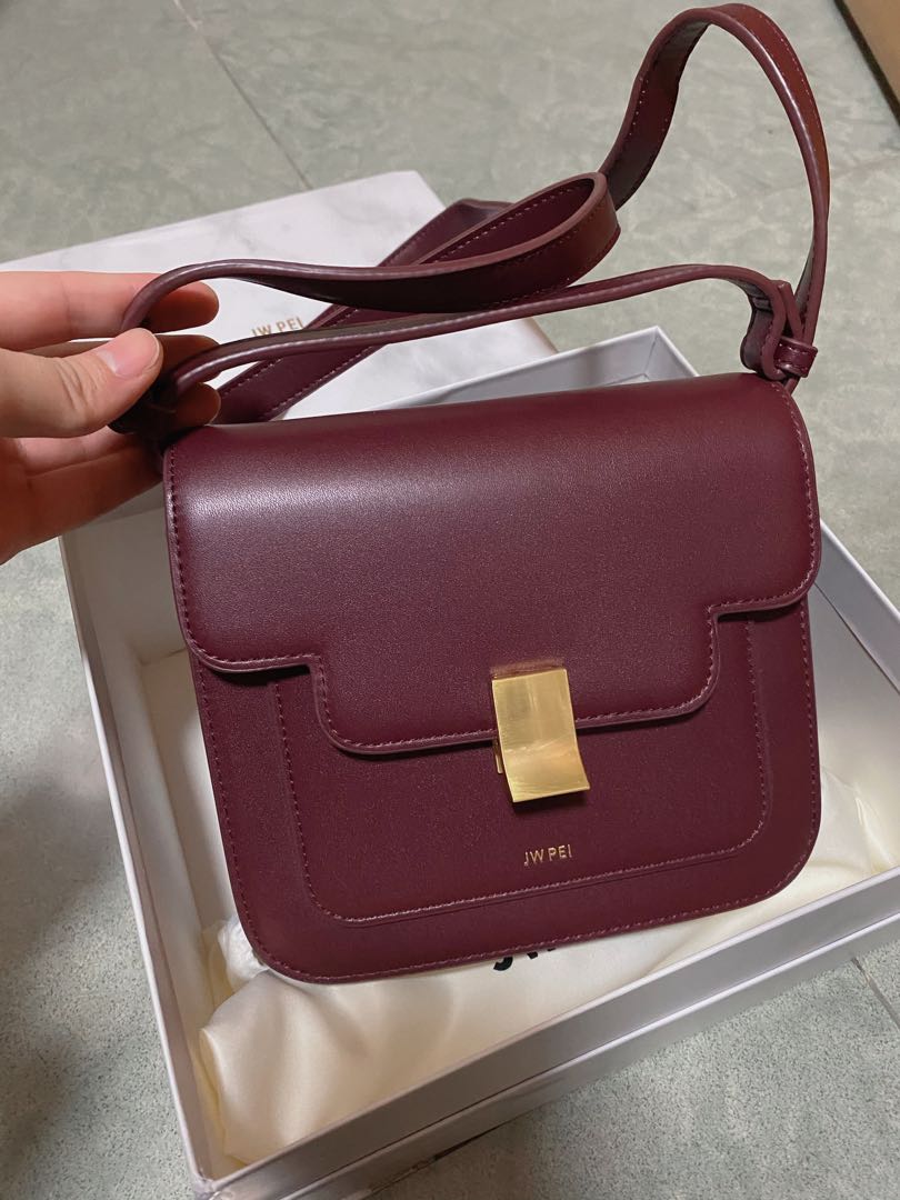 JW PEI Kelly Bag Wine Red