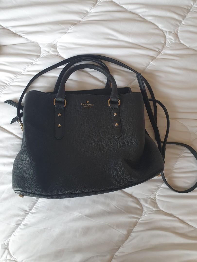 Kate Spade Black Bag, Luxury, Bags & Wallets on Carousell