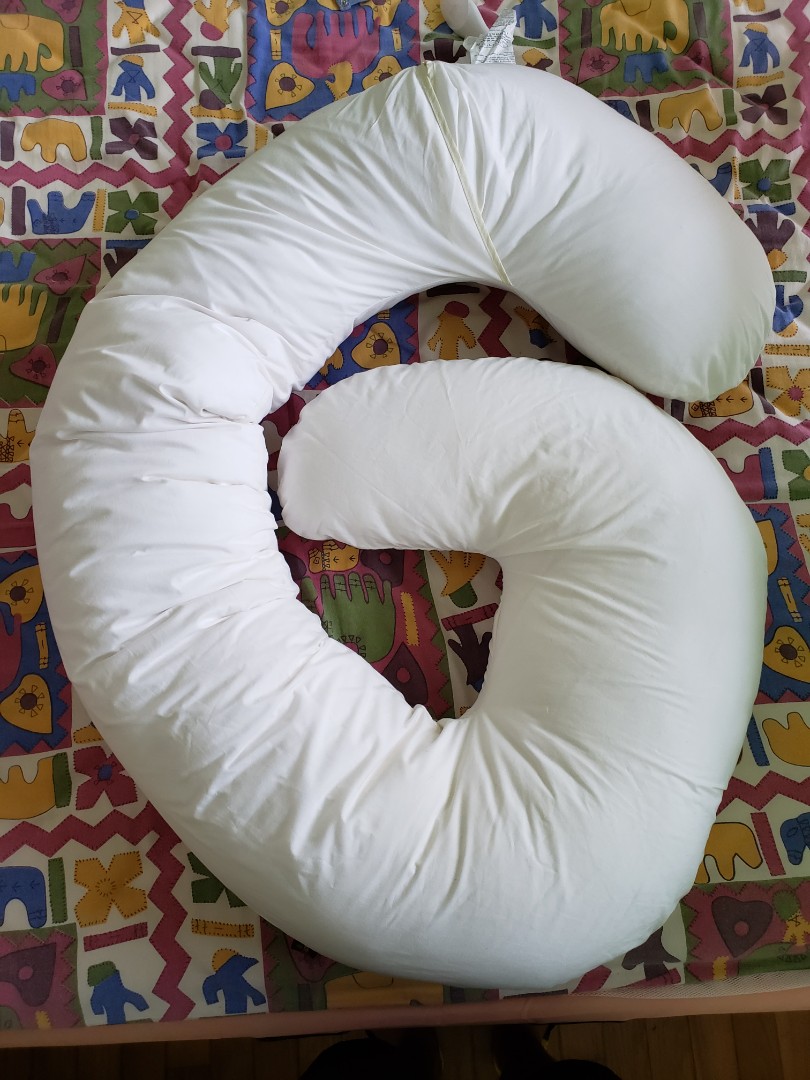 Leachco Snoogle Total Body Pillow, Ivory (Used, great condition