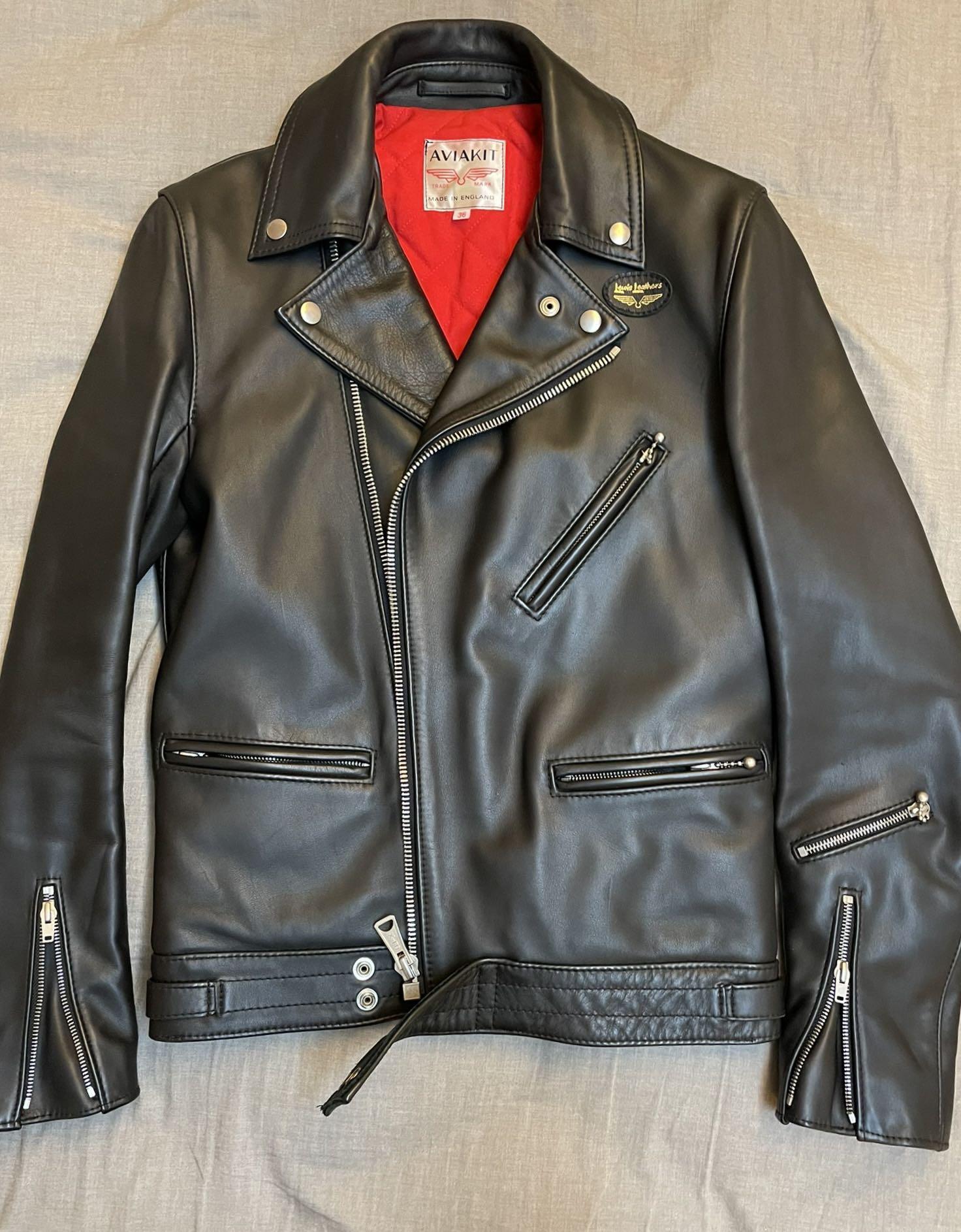 Lewis Leather Jacket No.441 Size 36, 男裝, 外套及戶外衣服- Carousell