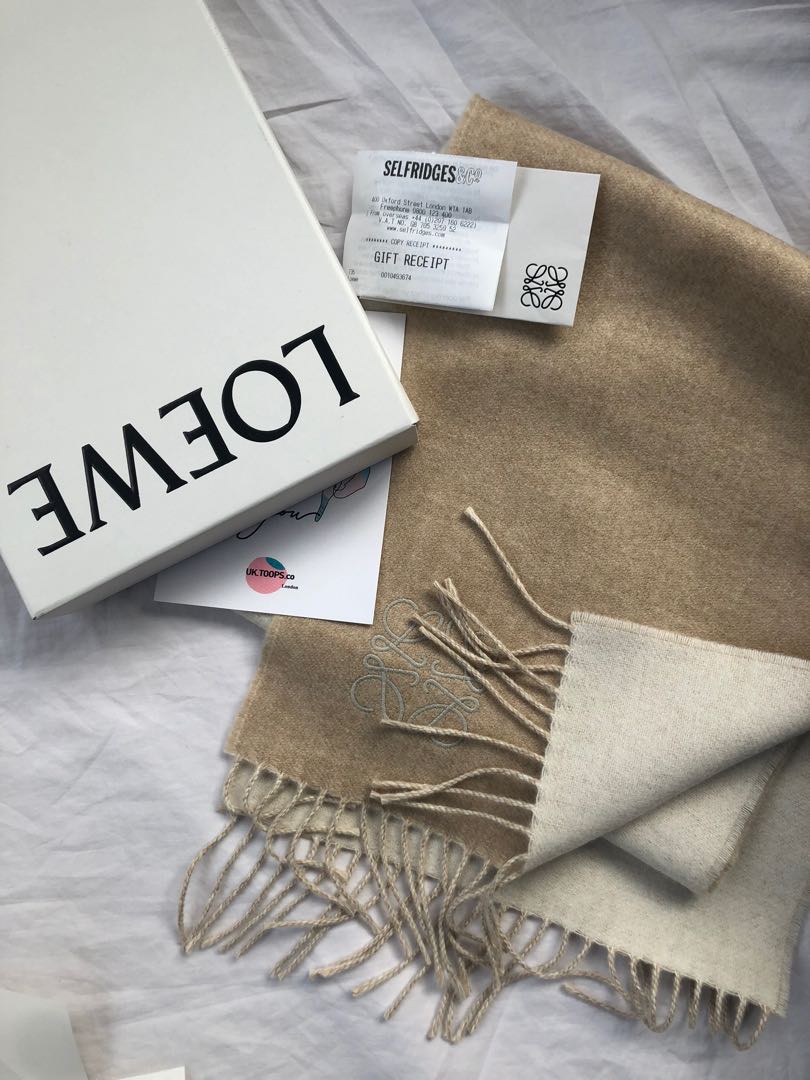 loewe scarf bicolor