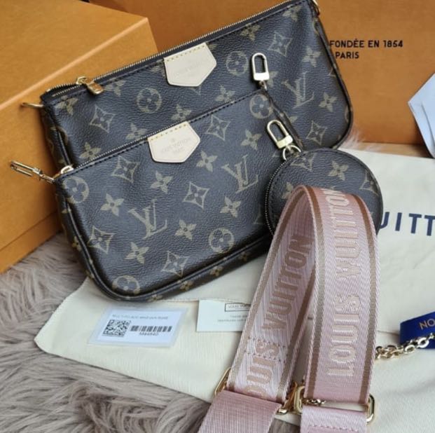 lv 5 in 1 pink adjustable multi-function bag, Luxury, Bags & Wallets on  Carousell