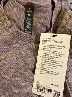 Lululemon metal vent tech SS 2.0