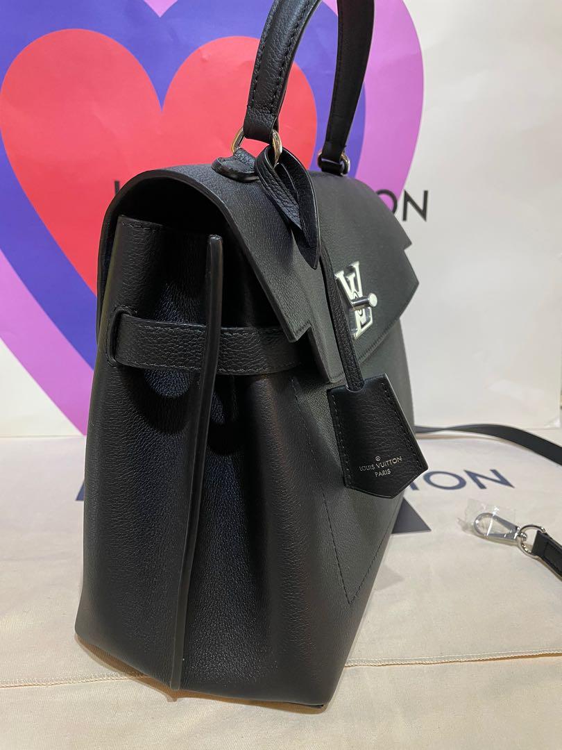Lockme leather handbag Louis Vuitton Black in Leather - 24002615