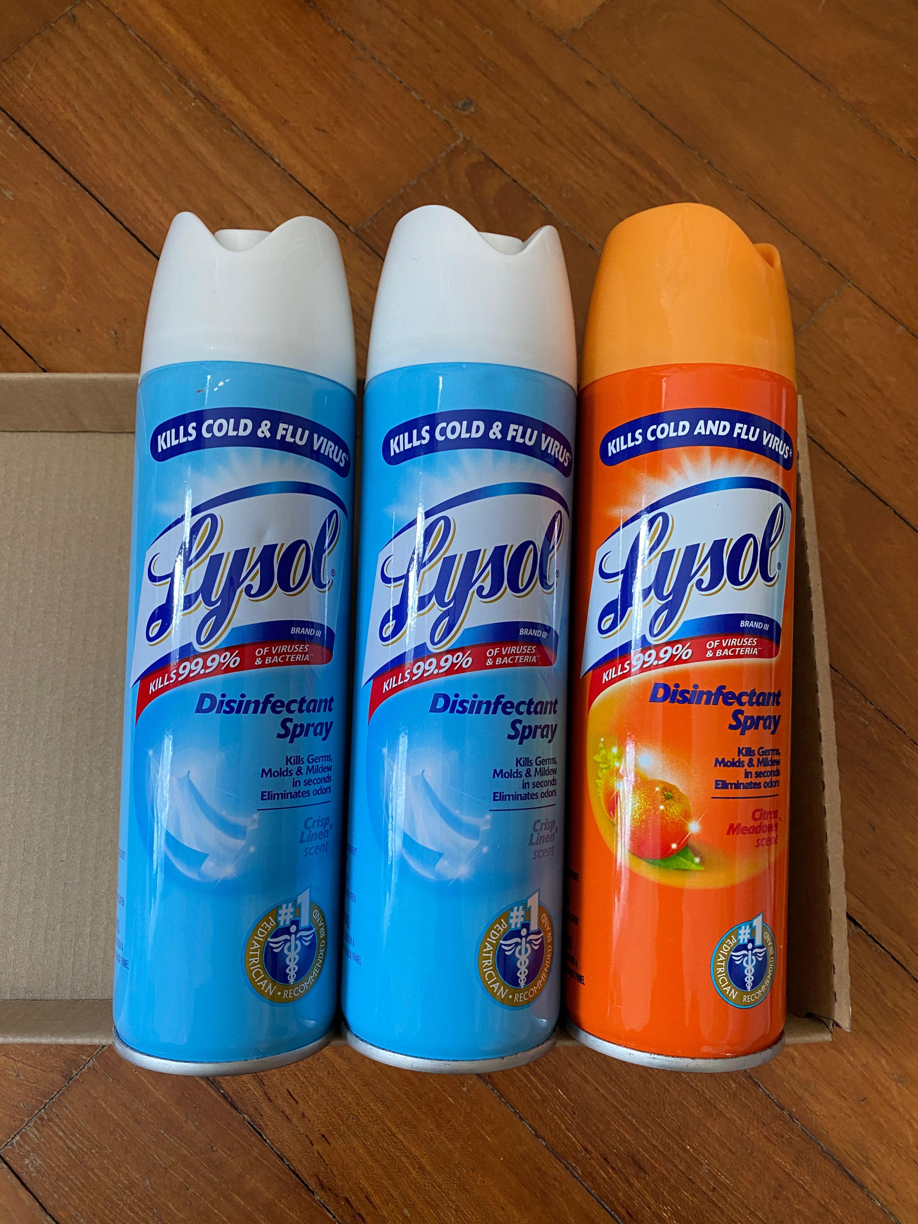 Lysol Disinfectant Spray, Home Appliances, Cleaning & Laundry on Carousell