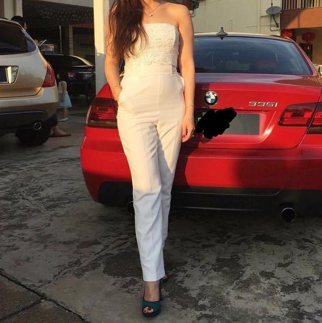 Miss selfridge 2025 white jumpsuit