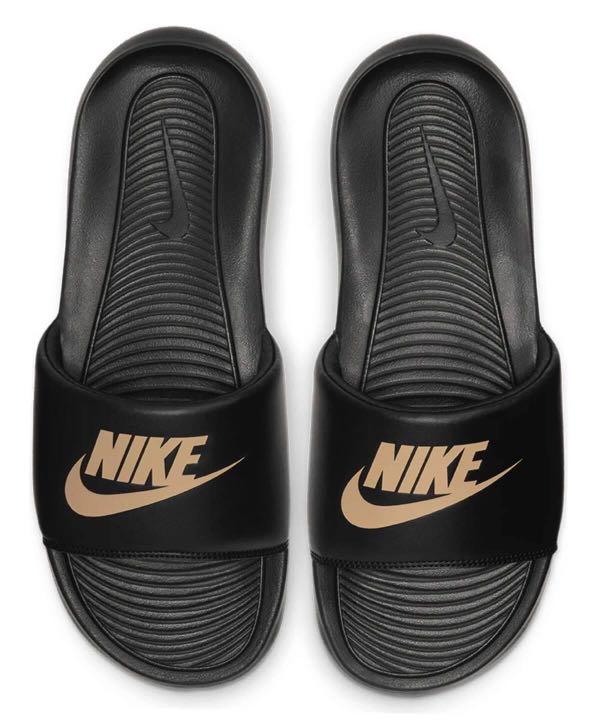 Nike slides new arrivals blue and gold