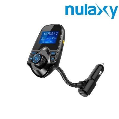 Nulaxy 1.44 LCD Wireless Bluetooth FM Transmitter In-Car Radio Adapter Kit USB 