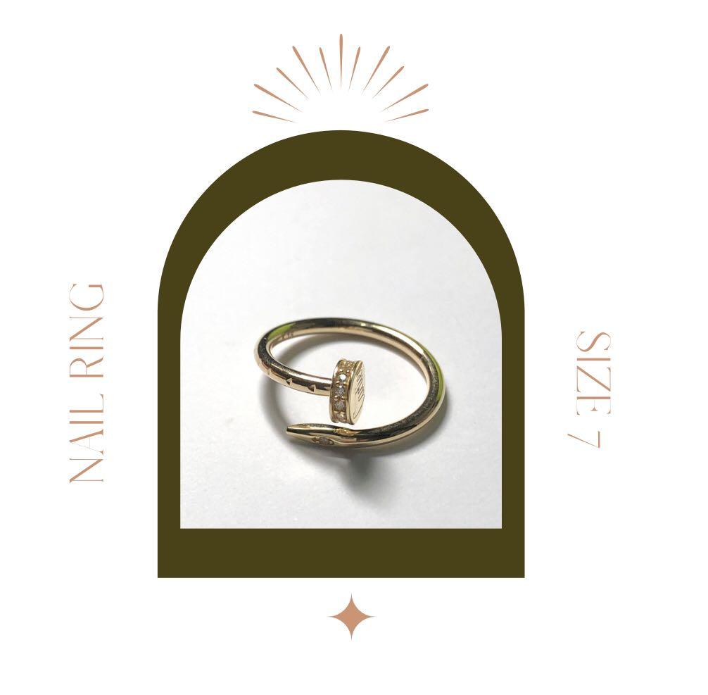 LAYAWAY: 18K Cartier-inspired Nail Ring 