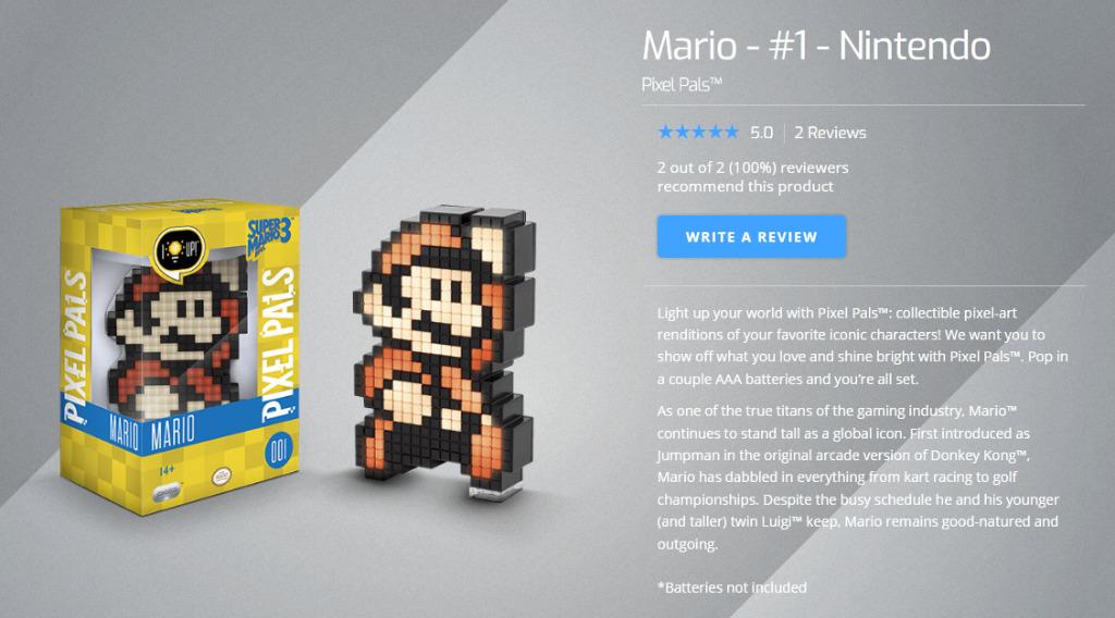 PDP Pixel Pals  Mario Nintendo (READ DESCRIPTION), Hobbies & Toys, Toys  & Games on Carousell