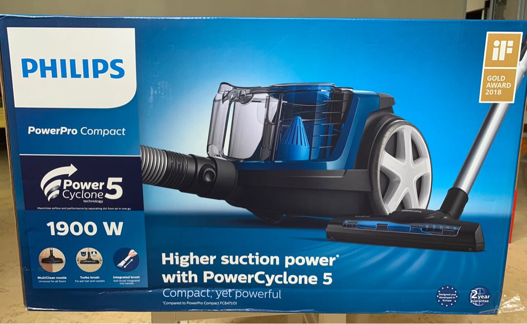 Philips PowerPro Compact Bagless Vacuum Cleaner FC9352, TV & Home Appliances, Vacuum Cleaner