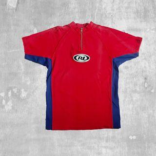 Polo Ralph Lauren Red Zip Tee Cycling Jersey