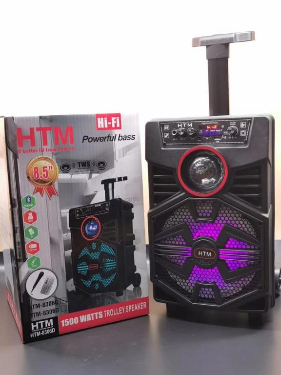 Portable Trolley Speaker (Category: Soundbars, Speakers & Amplifiers) located in Manila. Submitted by entreprenay (Listing ID 1057242190, Image 2). Description: Make your indoor/outdoor activity more fun and exciting with this portable trolley speaker. Comes with a microphone. PM for more details. Thank you. :).