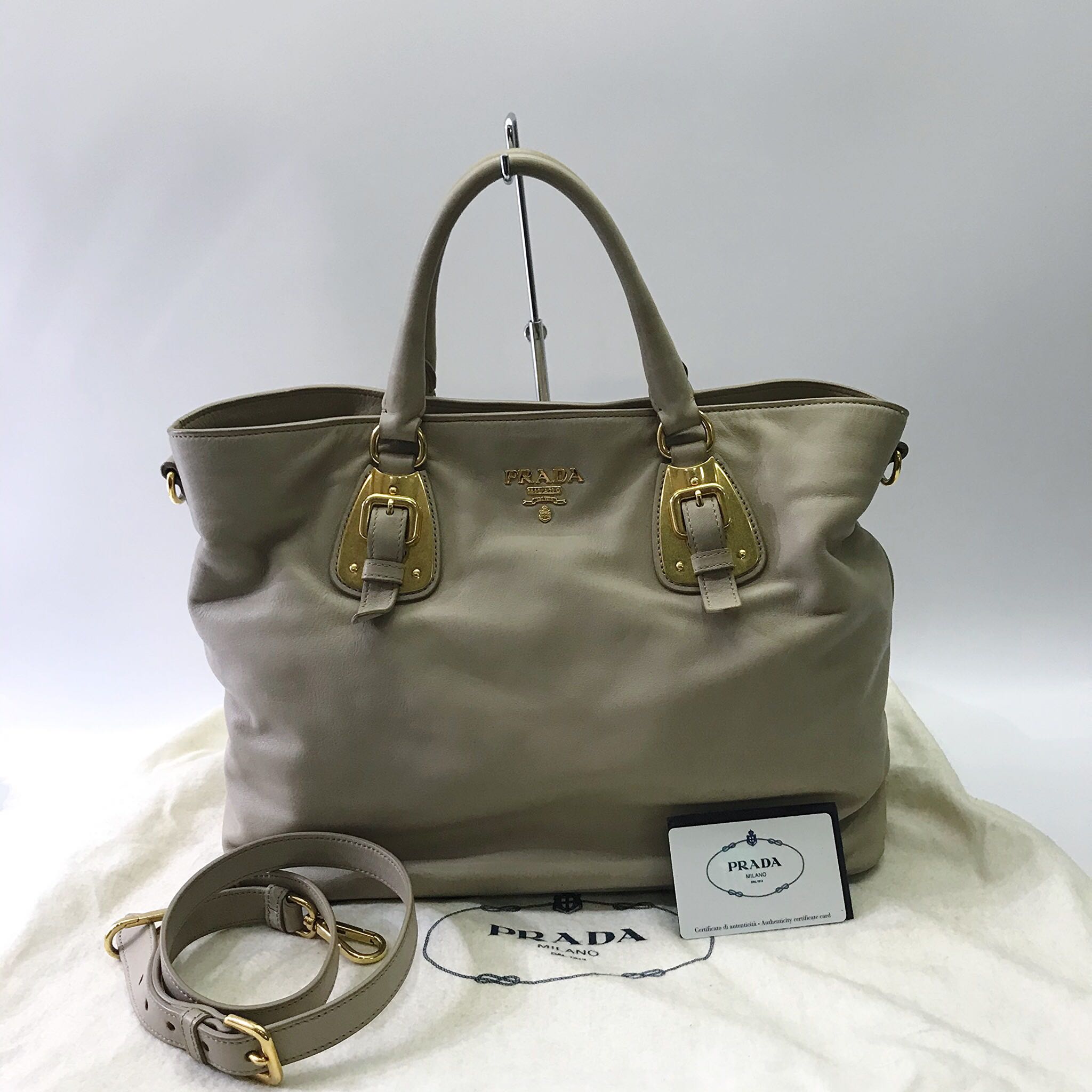 PRADA BN1902 SOFT CALF 2 WAY BAG 207012342 Luxury Bags Wallets on Carousell