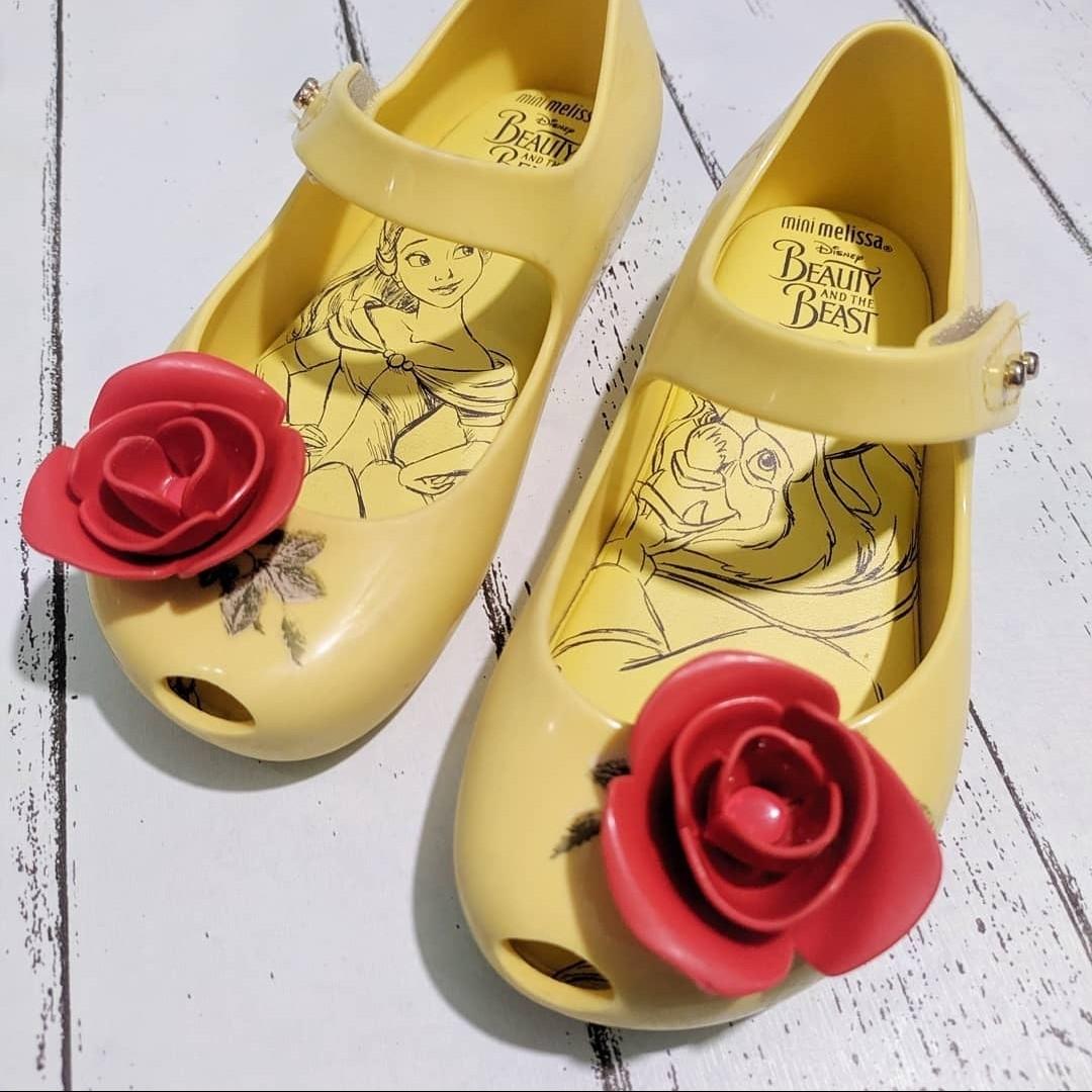 Mini melissa beauty top and the beast yellow