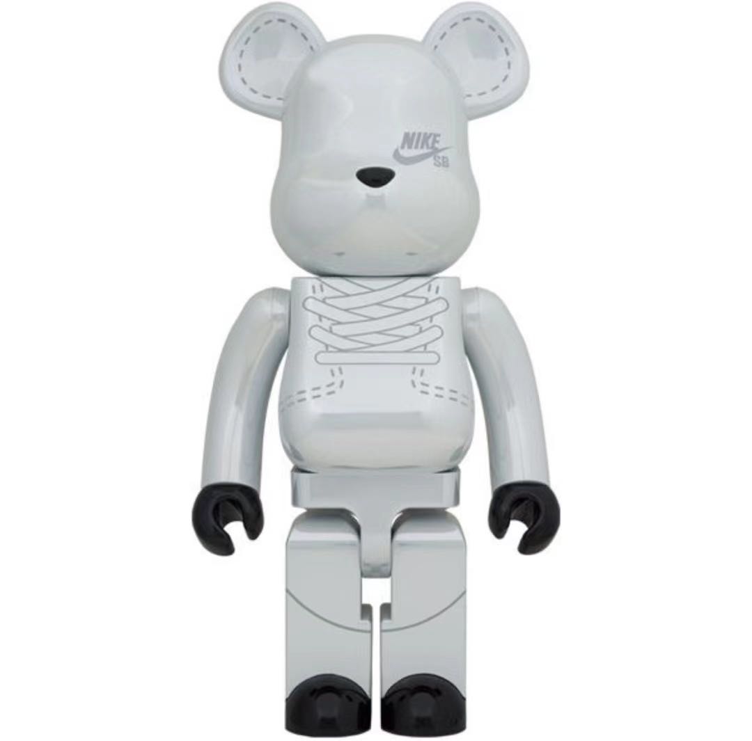 BE@RBRICK x Nike SB 2020 Chrome White 