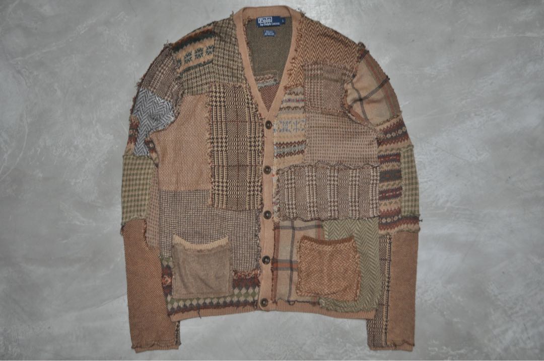 polo patchwork cardigan