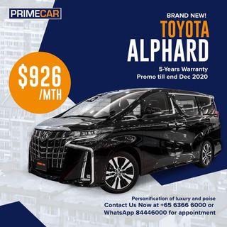 Range of Alphard Promotion