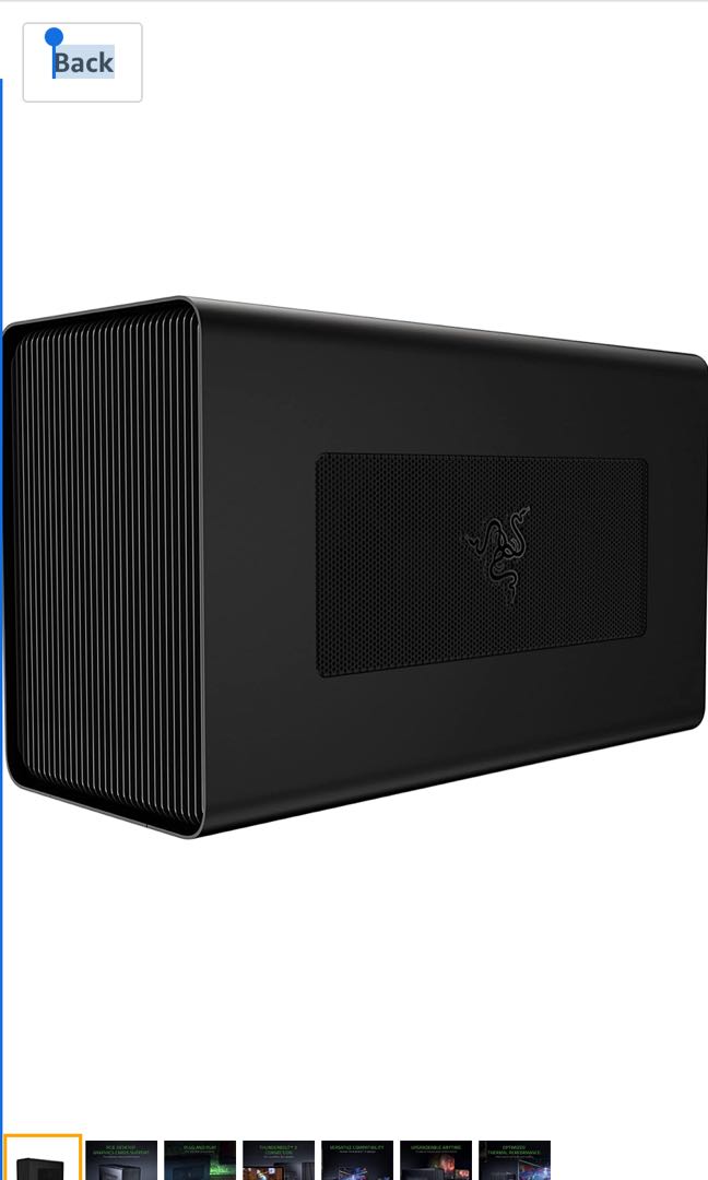 External Egpu Razor Razer Core X EGPU (external GPU) Eclosure, Computers & Tech, Parts ...