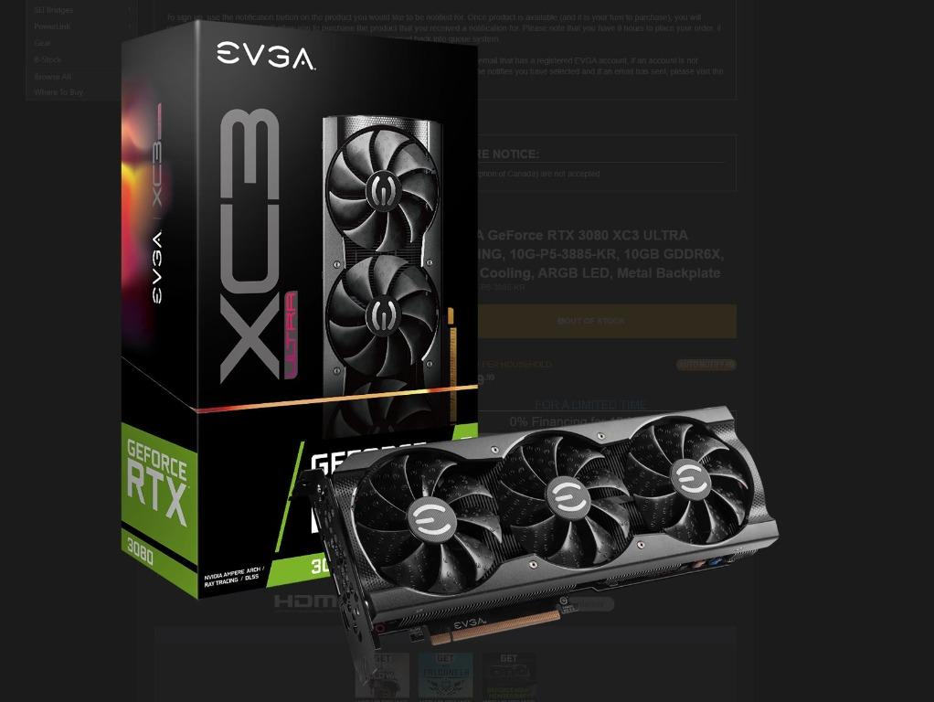 Nvidia Geforce Rtx 3080 Ti - Evga Xc3 Ultra - Ready Stock Evga Rtx 3080 Xc3 Ultra Gaming Computers Tech Parts Accessories Computer Parts On Carousell