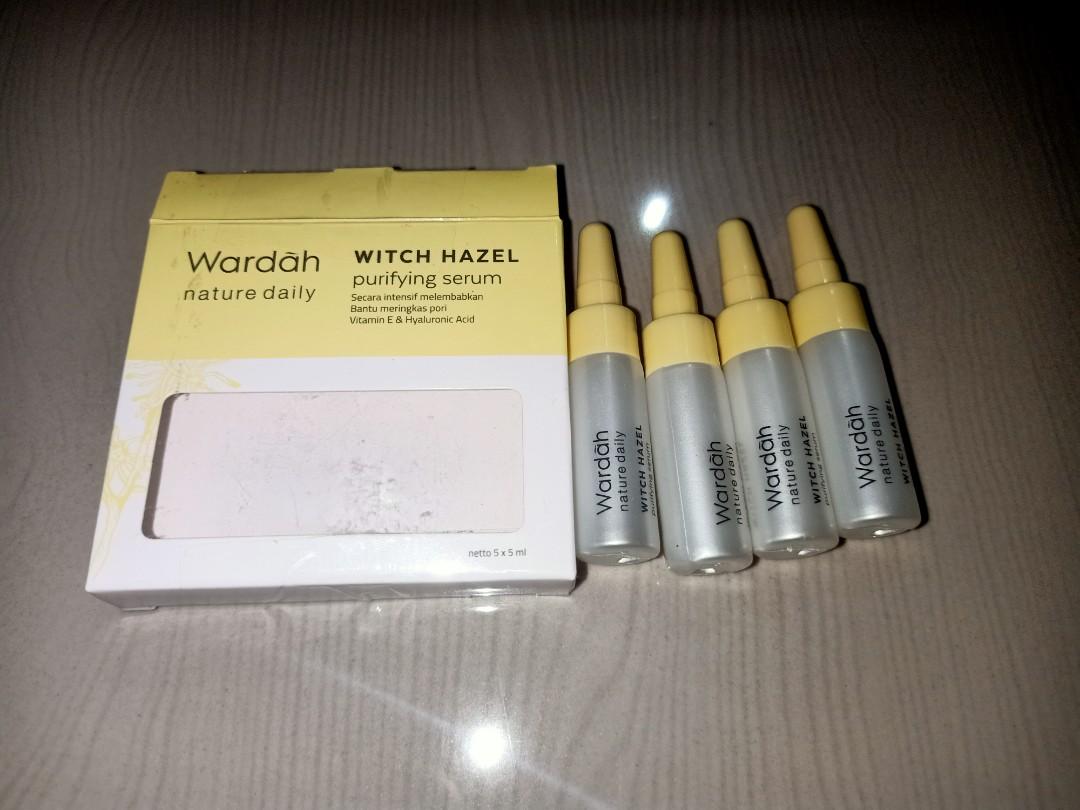 wardah purifying facial serum witch hazel