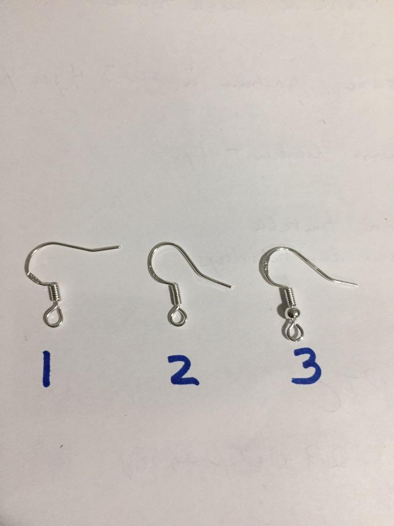 Silver and Gold Earring Hooks, Hypoallergenic Fish Earring Hooks