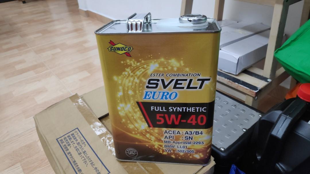 Sunoco Svelt Fully Synthetic 5w 40 Engine Oil Car Accessories Accessories On Carousell
