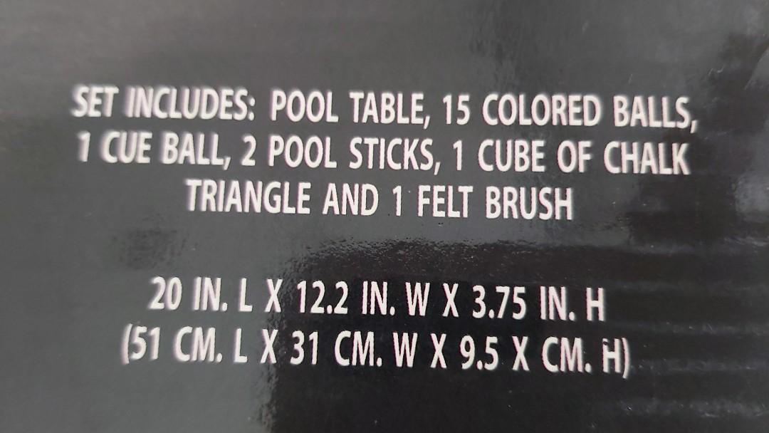 Tabletop Pooltable (Category: Board Games & Puzzles) located in Singapore. Submitted by clover3 (Listing ID 1057147018, Image 2). Description: Condition: 6/10 Self collection or meet up at lakeside mrt Other area can be discussed.