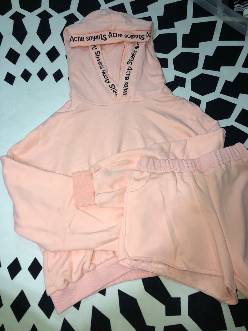 acne studios cropped hoodie